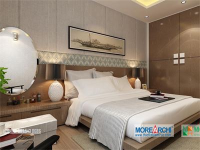 Thi công nội thất phòng ngủ khách sạn hiện đại