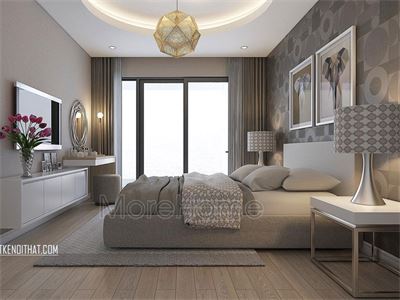 Thi công phòng ngủ khách sạn 4 sao tại Trung Kính