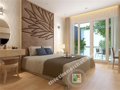 Thi công nội thất phòng ngủ khách sạn 3 sao